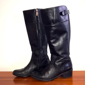 Bussola sz 39 Antwerpen tall black boots